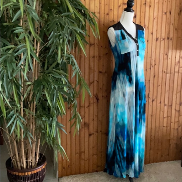 Calvin Klein Long Maxi Sleeveless Dress - Picture 2 of 9
